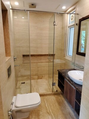 Bathroom in 4 BHK Builder Floor at Green Park Extension – for Sale
