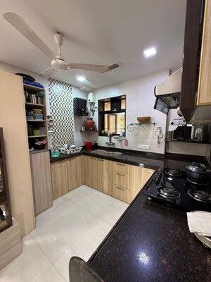 Kitchen in 3 BHK Apartment at Lake View Bandra, Bandra West – for Rent