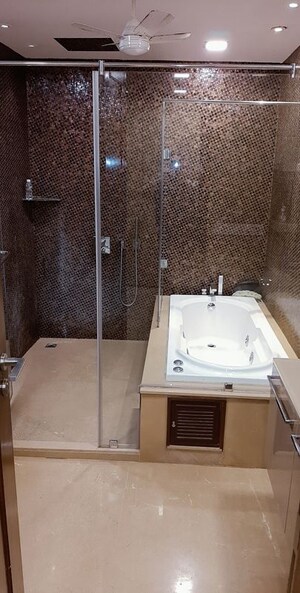Bathroom in 4 BHK Builder Floor at Panchsheel Park – for Sale