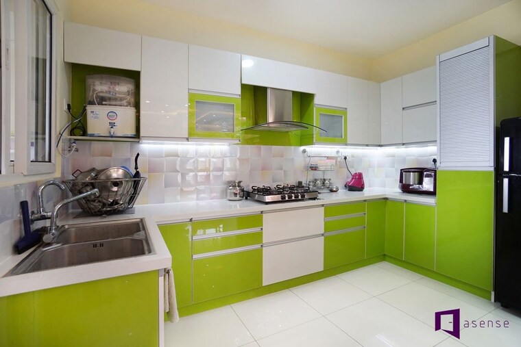 Kitchen, dayanand colony 3 Bedroom 1000 Sq.Ft. Builder Floor In Dayanand Colony Delhi 10318773