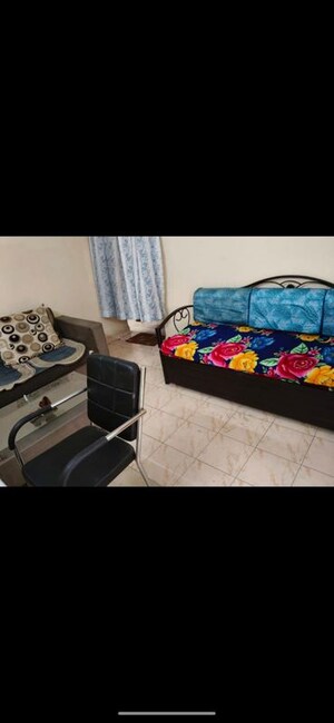 Bedroom in 1 BHK Apartment at Anand Park, Wadgaon Sheri – for Rent