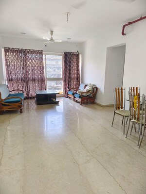 Living Room in 2 BHK Apartment at Omkar Ananta, Goregaon East – for Rent