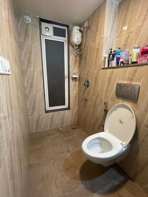 Bathroom in 3 BHK Apartment at Soham Tropical Lagoon, Ghodbunder Road – for Sale