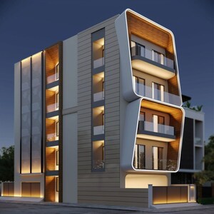 3 BHK Builder Floor – Exterior View View at Malibu Town - for Sale