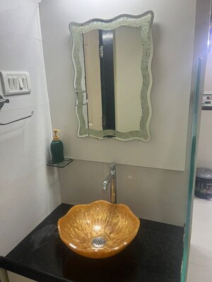 Bathroom in 3 BHK Apartment at Vaibhavlaxmi Stella Sapphire, Chembur – for Rent