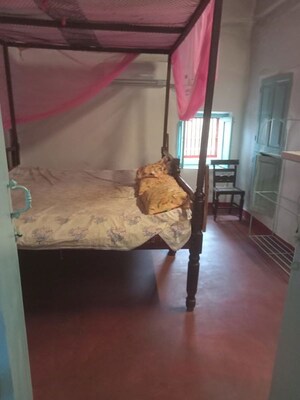 Staircase in 1 BHK Independent House at Camurlim – for Rent