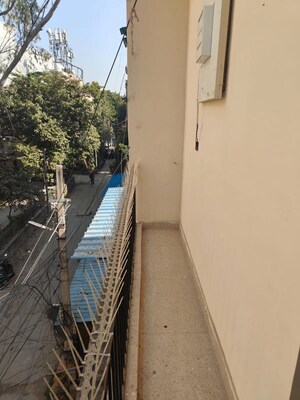 Balcony in 1 BHK Builder Floor at Freedom Fighters Enclave – for Rent