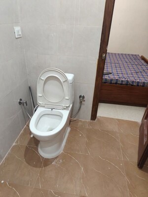 Bathroom in 1 BHK Builder Floor at Freedom Fighters Enclave – for Rent