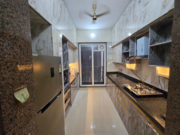 Kitchen, paradise-sai-world-empire 3 Bedroom 1750 Sq.Ft. Apartment In Kharghar Navi Mumbai 10319107