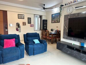 Living Room in 3 BHK Apartment at Paradise Sai World Empire, Kharghar – for Rent
