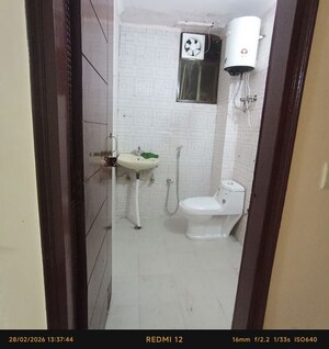 Bathroom in 1 BHK Builder Floor at Freedom Fighters Enclave – for Rent