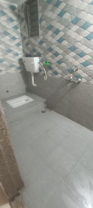 Bathroom in 3 BHK Apartment at Kopar Khairane – for Rent