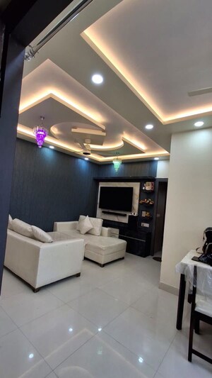 Living Room in 3 BHK Apartment at Gurukul Heights, New Town – for Rent