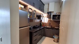 Kitchen in 3 BHK Apartment at Gurukul Heights, New Town – for Rent