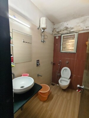 Bathroom in 3 BHK Apartment at Bhoomi Acres, Thane West – for Rent