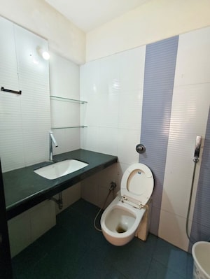 Bathroom in 3 BHK Apartment at Bhoomi Acres, Thane West – for Rent