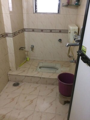 Bathroom in 3 BHK Apartment at Dheeraj Darshan, Jogeshwari East – for Rent