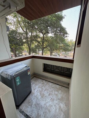 Balcony in 1 BHK Builder Floor at Sushant Lok I – for Rent