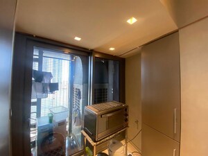 Living Room in 3 BHK Apartment at Lodha The World Towers World One Tier 2, Worli – for Rent