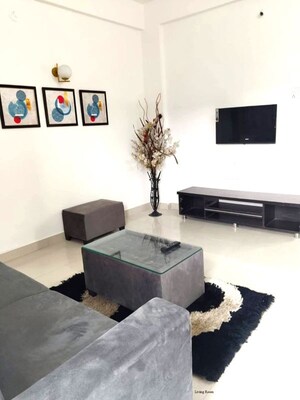 Living Room in 2 BHK Apartment at Godrej Rejuve, Mundhwa – for Rent
