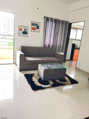 Living Room in 2 BHK Apartment at Godrej Rejuve, Mundhwa – for Rent
