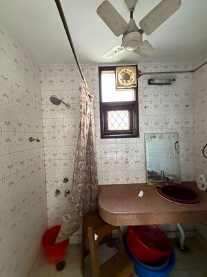 Bathroom in 3 BHK Builder Floor at Kalkaji – for Rent