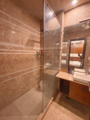 Bathroom in 3 BHK Builder Floor at Chittaranjan Park – for Rent