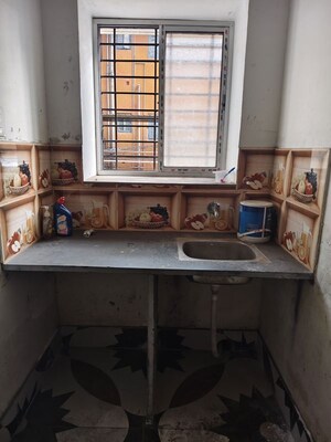 Kitchen in 2 BHK Builder Floor at Gariahat – for Rent