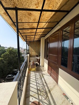 Balcony in 3 BHK Builder Floor at Malviya Nagar – for Rent