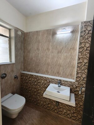 Bathroom in 3 BHK Apartment at Romell Diva, Malad West – for Rent