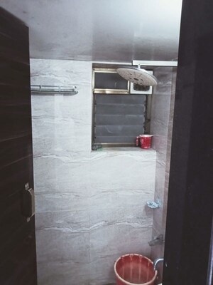 Bathroom in 1 BHK Apartment at Ganga Bhaskar CHS, Kopri – for Rent