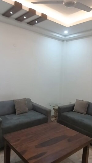 Living Room in 3 BHK Builder Floor at East Of Kailash – for Rent