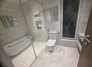 Bathroom in 3 BHK Apartment at Indiabulls Blu Tower A, Worli – for Rent