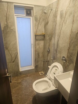 Bathroom in 1 BHK Apartment at Nahar Amaryllis Towers and Plaza, Chandivali – for Rent