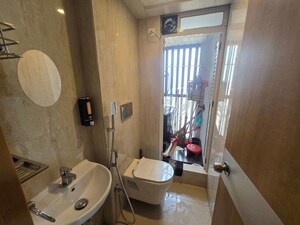 Bathroom in 1 BHK Apartment at Ruparel Nova, Wadala – for Rent