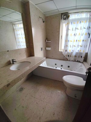 Bathroom in 4 BHK Apartment at Marvel Zephyr, Kharadi – for Rent