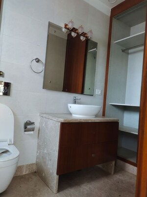 Bathroom in 4 BHK Builder Floor at New Friends Colony – for Rent