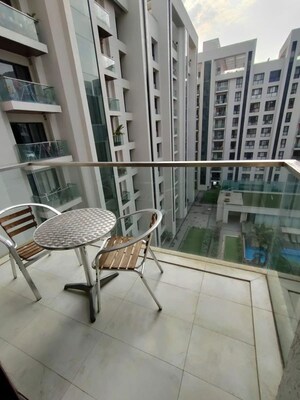 Balcony in 3.5 BHK Apartment at Lunkad Sky Vie, Viman Nagar – for Rent