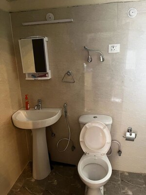 Bathroom in 2.5 BHK Apartment at Amrapali Terrace Homes, Tech Zone 4 Greater Noida – for Rent