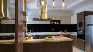 Kitchen in 3 BHK Apartment at Adani M2K Oyster Grande, Sector 102 – for Sale