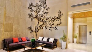 Living Room in 3 BHK Apartment at Adani M2K Oyster Grande, Sector 102 – for Sale