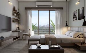 Living Room in 3.5 BHK Apartment at Godrej Meridien, Sector 106 – for Sale