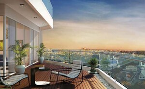 Balcony in 3.5 BHK Apartment at Godrej Meridien, Sector 106 – for Sale
