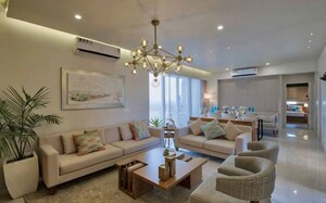 Living Room in 3.5 BHK Apartment at Godrej Meridien, Sector 106 – for Sale