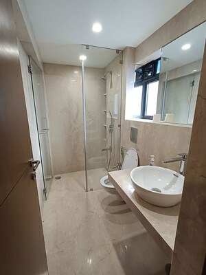 Bathroom in 3 BHK Apartment at Godrej Platinum Mumbai, Vikhroli East – for Rent