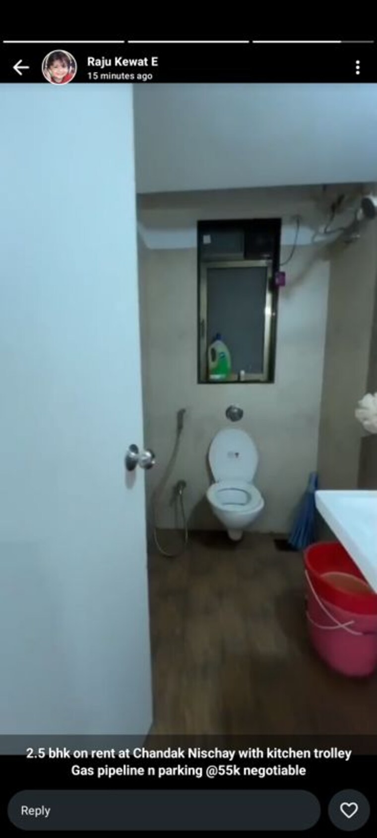 Bathroom, chandak-nishchay 2.5 Bedroom 800 Sq.Ft. Apartment In Borivali East Mumbai 10320645