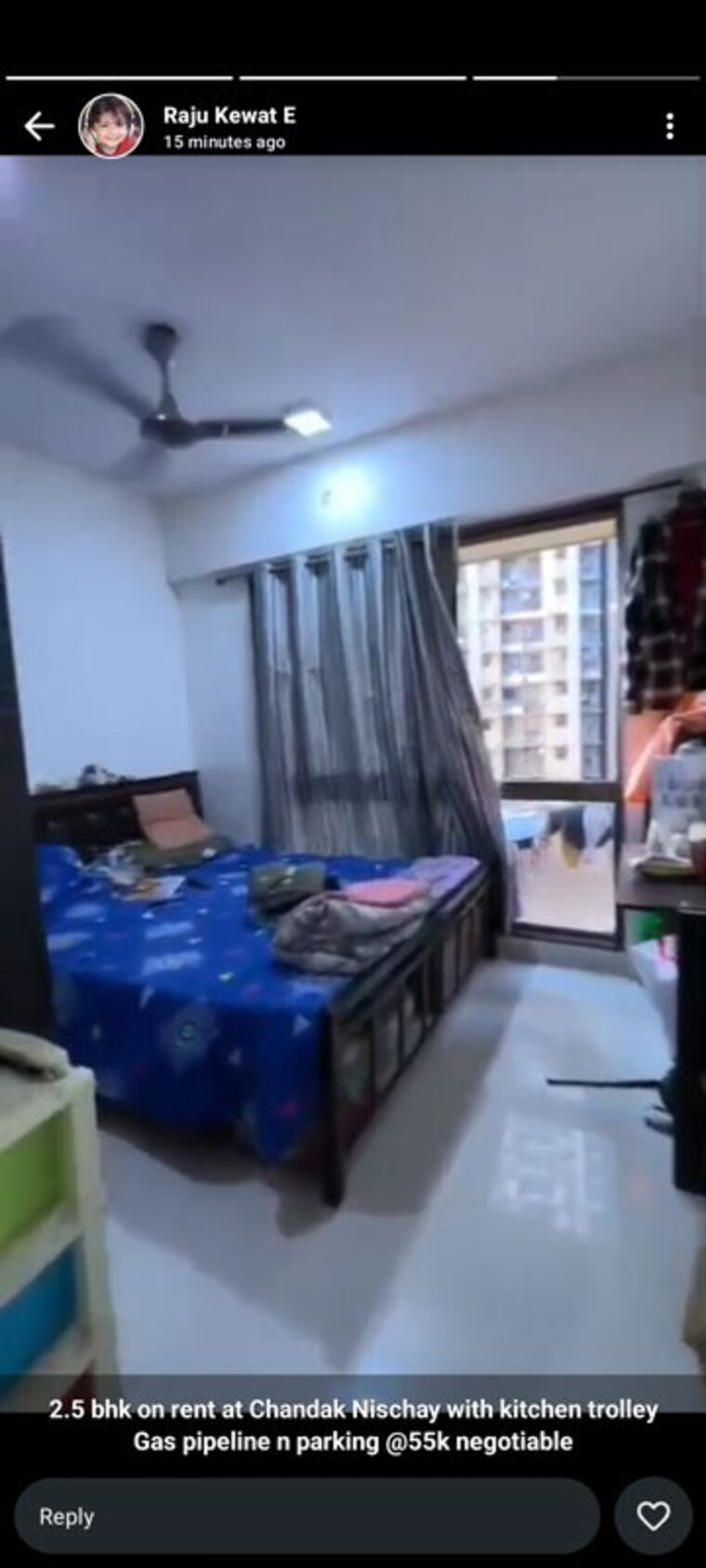 Bedroom, chandak-nishchay 2.5 Bedroom 800 Sq.Ft. Apartment In Borivali East Mumbai 10320645