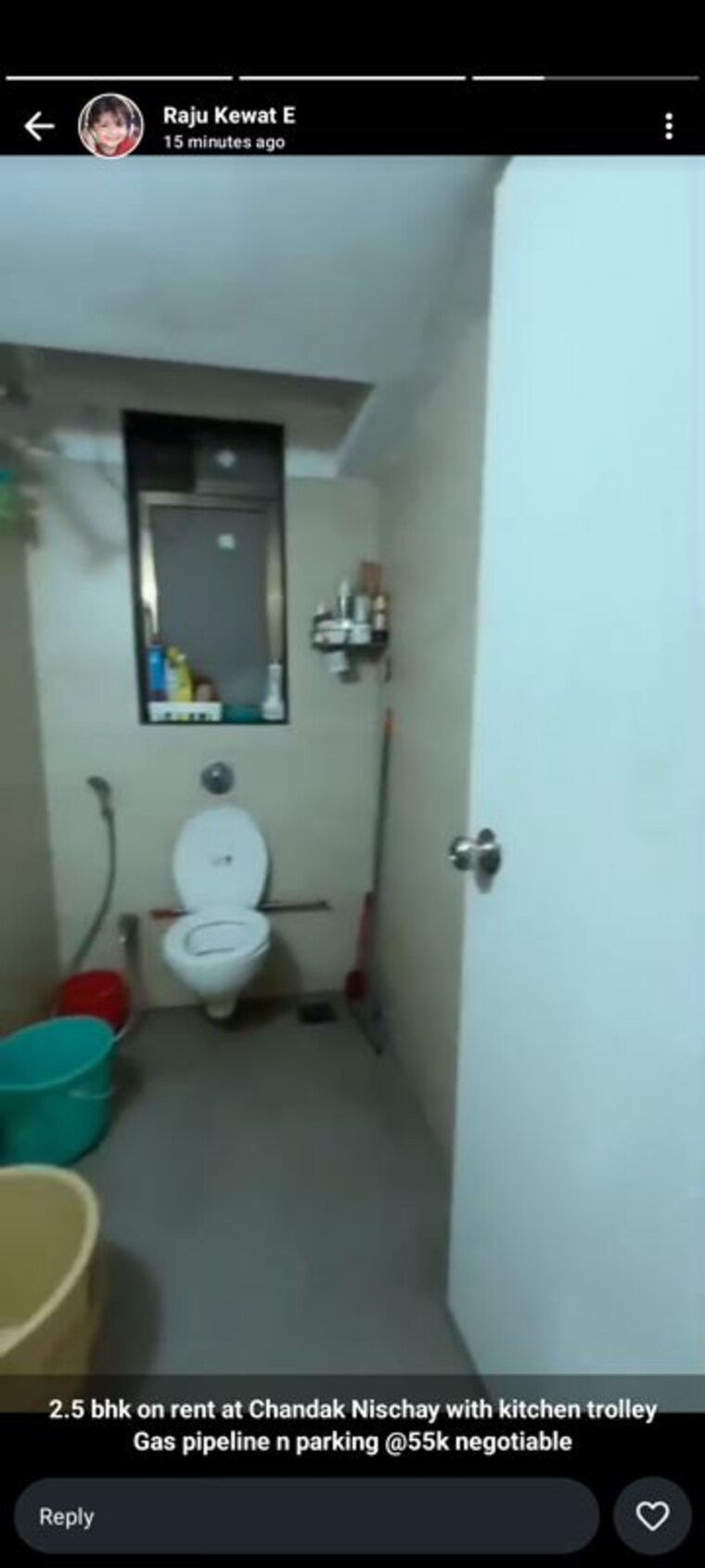 Bathroom, chandak-nishchay 2.5 Bedroom 800 Sq.Ft. Apartment In Borivali East Mumbai 10320645