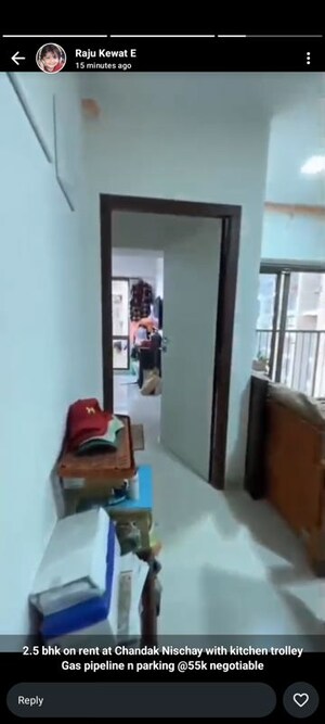 Furnished Amenities in 2.5 BHK Apartment at Chandak Nishchay, Borivali East – for Rent