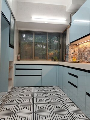 Kitchen in 2 BHK Apartment at Prestige Residency Thane, Ghodbunder Road – for Rent